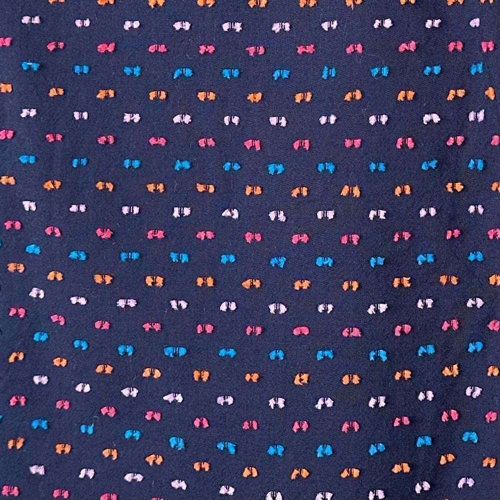 Gap Navy Blue Split Dot Button Down Women’s Perfe… - image 3